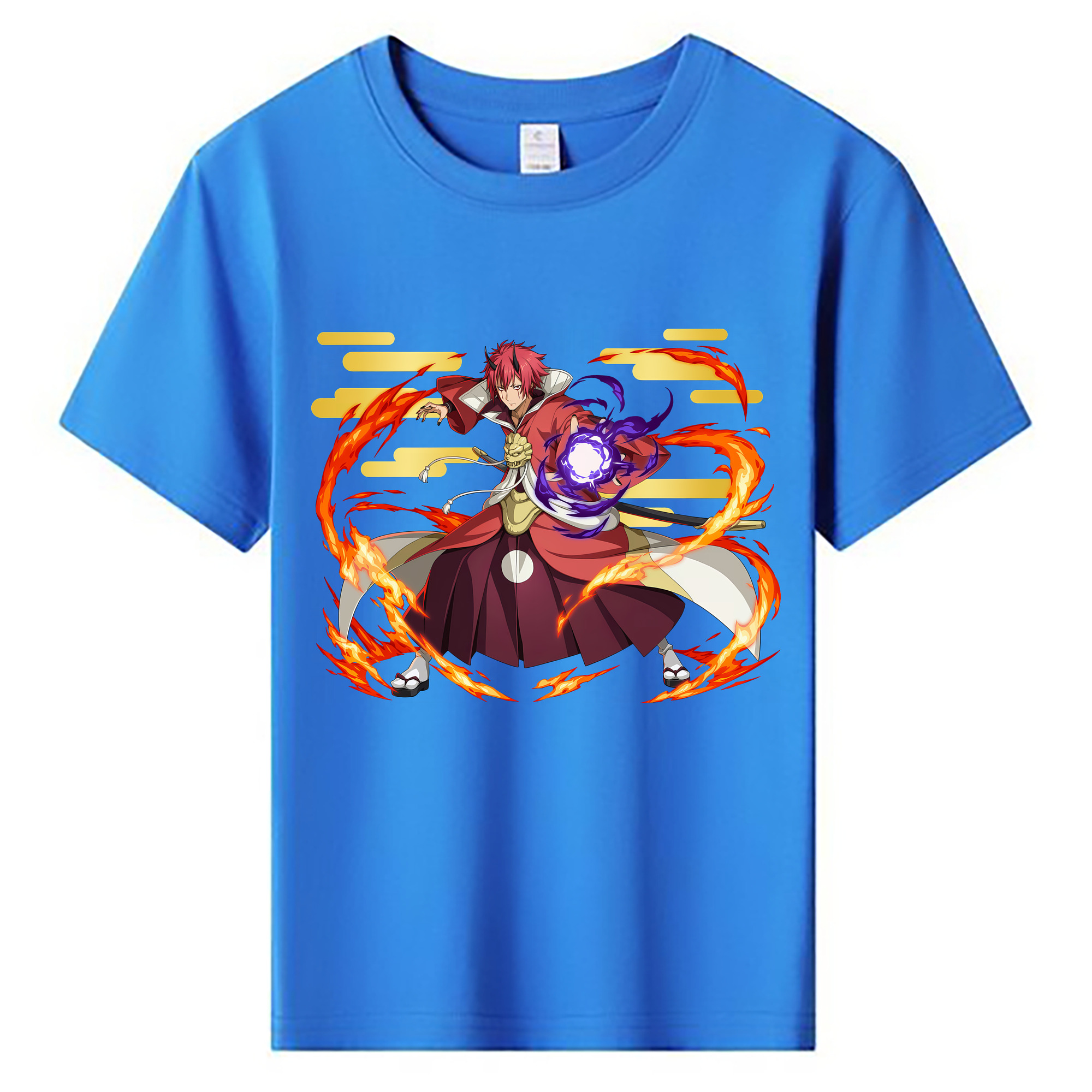 （画像用） 転スラ Regarding Reincarnated to Slime 綿100％キッズTシャツ（フロントプリント）
